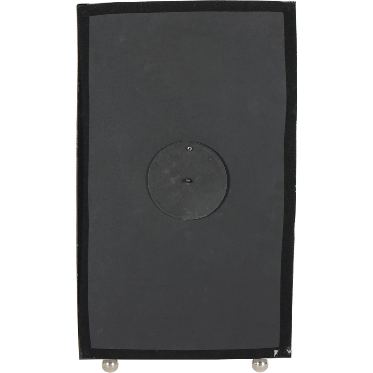 Johnson Nickel Finish Mantel Clock Large